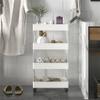 ONMYJFD Thicker Material Multi-Layer Storage Cart Rolling Bathroom Organizer Household Rack Mobile Shelf view 2
