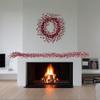 6FT Red & Black Berry Garland with Acrylic Ice, Frosted Christmas Garland for Mantel, Staircase, Front Door, Indoor Outdoor Winter Holiday & Xmas Home Decor view 2