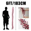 6FT Red & Black Berry Garland with Acrylic Ice, Frosted Christmas Garland for Mantel, Staircase, Front Door, Indoor Outdoor Winter Holiday & Xmas Home Decor view 3