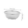 SOLUSTRE Stainless Steel Mesh Colander for Rice Washing and Vegetable Draining Fine Mesh Strainer Basket with Construction Multi Purpose Kitchen Bowl for Pasta Beans and Fruit Cleaning view 2