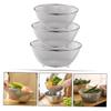 SOLUSTRE Stainless Steel Mesh Colander for Rice Washing and Vegetable Draining Fine Mesh Strainer Basket with Construction Multi Purpose Kitchen Bowl for Pasta Beans and Fruit Cleaning view 4