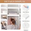 4 Pcs Wire Shelf Covers for Pantry Shelves, 47 x 18 x 2 in Wire Rack Covers for Pantry PVC Rack Covers Wire Shelf Liner with 8 Holders for Closet Kitchen Bathroom Office Shelving, White view 3