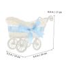 Cabilock 4pcs Mini Rattan Woven Candy Baskets Basket Wedding Decor Decorative Storage Box Trolley Shape for Parties view 2