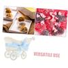 Cabilock 4pcs Mini Rattan Woven Candy Baskets Basket Wedding Decor Decorative Storage Box Trolley Shape for Parties view 4