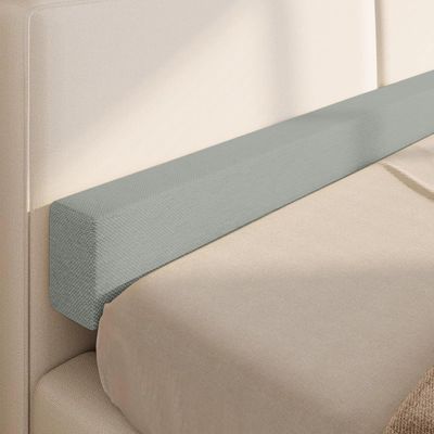 Bed Bridge Headboard Padded for Full/Twin/Queen/King Bed, Custom Size Mattress Extender With Removable Cover, Rectangle Mattress Gap Filler Bolster Pillow (150 * 15 * 8cm,Grey)