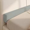 Bed Bridge Headboard Padded for Full/Twin/Queen/King Bed, Custom Size Mattress Extender With Removable Cover, Rectangle Mattress Gap Filler Bolster Pillow (150 * 15 * 8cm,Grey) view 1