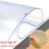 14"x60"Clear Desk Mat,Clear Table Cover Protector, Frosted 1.5mmPVC Plastic Table Covers,Vinyl Desk Pad Protector Top of Desks for Kitchen Office Desktop Non-Slip Heat Resistant view 2
