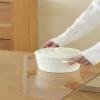 14"x60"Clear Desk Mat,Clear Table Cover Protector, Frosted 1.5mmPVC Plastic Table Covers,Vinyl Desk Pad Protector Top of Desks for Kitchen Office Desktop Non-Slip Heat Resistant view 3
