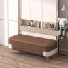 Storage Bench, Entryway Shoe Storage, Upholstered Storage Bench, Entryway Bench With Storage, 47" Storage Ottoman Bench, Bed Benches For Foot Of Bed, End Of Bed Storage Bench For Entryway, Living Room view 1