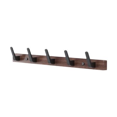 tanyunji001 Wall Mounted Clothes Rack, Solid Wood Over Door Clothes Rack - Space Saving Bedroom & Bathroom Coat Hooks