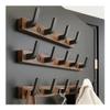 tanyunji001 Wall Mounted Clothes Rack, Solid Wood Over Door Clothes Rack - Space Saving Bedroom & Bathroom Coat Hooks view 3