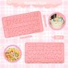 2 PCS Silicone Letter Molds and Number Molds for Chocolate, Reusable Alphabet Candy Molds with Happy Birthday Symbols for Cake, Cookies, Ice Cubes view 2