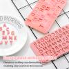 2 PCS Silicone Letter Molds and Number Molds for Chocolate, Reusable Alphabet Candy Molds with Happy Birthday Symbols for Cake, Cookies, Ice Cubes view 4