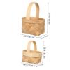 Ciieeo 12 Pcs Handmade Mini Woven Wooden Baskets Small and Medium Sturdy Portable Craft Baskets for Party Favors Candy Picnic and Home Decor view 2