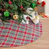 36 Inches Christmas Plaid Tree Skirt - Red Blue Green Buffalo Checked Tree Skirts Mat for Small Tree Xmas Home Holiday New Years Party Decoration view 1