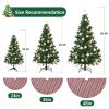 36 Inches Christmas Plaid Tree Skirt - Red Blue Green Buffalo Checked Tree Skirts Mat for Small Tree Xmas Home Holiday New Years Party Decoration view 3