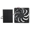 Grcfumo Solar Panel Fan Kit, 3W Mini Chicken Coop Pet House Window Exhaust Fan, Low Noise Outdoor Cooling Vent for DIY Cooling Ventilation view 1