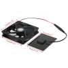 Grcfumo Solar Panel Fan Kit, 3W Mini Chicken Coop Pet House Window Exhaust Fan, Low Noise Outdoor Cooling Vent for DIY Cooling Ventilation view 3