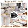 BKV Suction Cup Hooks for Glass Window,Removable Shower Hooks for Inside Shower,Metal Towel Hooks for Bathrooms,2 Pack(Black) view 3