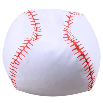 Ciieeo Baseball Pattern Stuffed Storage Bag Polyester Organizer for Convertible Floor Pouf Bean Bag Chair and Clothes Storage for Boys