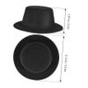 Kichvoe 4pcs Mini Doll Top Hats Black Fabric Snowman Doll Hat Ornament for DIY Crafts Handmade Decoration Party Supplies view 2