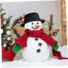 Kichvoe 4pcs Mini Doll Top Hats Black Fabric Snowman Doll Hat Ornament for DIY Crafts Handmade Decoration Party Supplies view 3