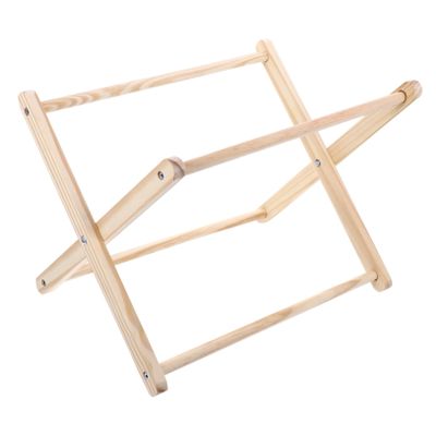 Foldable Magazine Holder Wooden Standing Rack for Files and Magazines