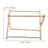 Foldable Magazine Holder Wooden Standing Rack for Files and Magazines view 2