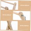 Foldable Magazine Holder Wooden Standing Rack for Files and Magazines view 3