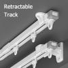2.8-8.9ft Ceiling/Wall Mount Curtain Track, Retractable, with Brackets, Curtain Rods for Living Room Bedroom Hospital, Easy to Install, White(White-A,1.3~2.4m/4.3~7.9ft) view 4
