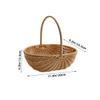 Wakauto Multi Functional Handheld Woven Basket with Sturdy Handle for Fruit Picking Picnic and Rustic Storage Large Artistic Design Suitable for Indoor and Outdoor Use view 2
