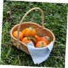 Wakauto Multi Functional Handheld Woven Basket with Sturdy Handle for Fruit Picking Picnic and Rustic Storage Large Artistic Design Suitable for Indoor and Outdoor Use view 3