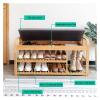 LICONG-2019 Shoe Storage Cabinet,Shoe Rack Shoe Bench, Entryway Shoe Storage Cabinet with Hidden Shoe Storage Shelf, Shoe Storage Bench for Entryway Closet Shoe Storage(60 * 33 * 50cm) view 3