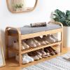 LICONG-2019 Shoe Storage Cabinet,Shoe Rack Shoe Bench, Entryway Shoe Storage Cabinet with Hidden Shoe Storage Shelf, Shoe Storage Bench for Entryway Closet Shoe Storage(60 * 33 * 50cm) view 4