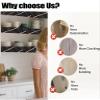 2-Pack Wire Shelf Cover-PVC Pantry-Closet Rack Liners | Waterproof, No-Tool Installation for Kitchen Closet Bathroom Office Metal Shelving(50x10x5cm/20x4x2in) view 4