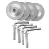 Uonlytech 4pcs Electric Fan Base Screws Heavy Duty Iron Pedestal Fan Chassis Replacement Stable Support Accessories view 1