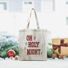 Aesthetic Christmas Tote Bag for Women Friends Canvas Tote Bags for Vacation Shopping Work Gym Christmas Birthday Gifts for Womens Aunt Mom - Oh Holy Night Totes view 3