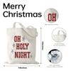 Aesthetic Christmas Tote Bag for Women Friends Canvas Tote Bags for Vacation Shopping Work Gym Christmas Birthday Gifts for Womens Aunt Mom - Oh Holy Night Totes view 4