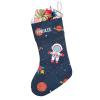 Astronaut Outer Space Rocket Ship Personalized Christmas Stocking with Name for Adult Kids Baby Pets,Custom Large Family Stockings for Boy Girl Christmas Xmas Party Holiday Decoration Gifts 1 Pack view 1