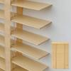 2 Inch Faux Wood Blind Size Wide 30" 35" 40" 42" 46" 48'' 52" 55" 62" 70" 72" Window Blinds for Interior Windows, Cordless Blinds & Shades, Wooden Blind for Bedroom, Bathroom, Living Room(Beige) view 1