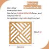 Hanging Room Divider Panels, 21 Pieces Wood-Plastic Screen Panels Wall Divider Partition Home Office Decoration (White) view 2