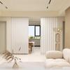 Adhesive Curtain Rod Holder Curtain Track Ceiling/Wall Mount Renter Friendly Curtains Rails No Drill White Black with Clip and Hook for Room Divider Shower(White,90cm/3ft) view 2