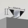 Adhesive Curtain Rod Holder Curtain Track Ceiling/Wall Mount Renter Friendly Curtains Rails No Drill White Black with Clip and Hook for Room Divider Shower(White,90cm/3ft) view 3