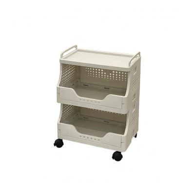 Storage rack Snack Trolley Storage Shelves, Living Room Dormitory Gap Multi-Layer Floor-Standing rack Mobile Garage Shelving, Pantry Shelves(56cm/22in)