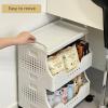 Storage rack Snack Trolley Storage Shelves, Living Room Dormitory Gap Multi-Layer Floor-Standing rack Mobile Garage Shelving, Pantry Shelves(56cm/22in) view 3