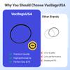 10 Pack Replacement Vacuum Cleaner Belts for Panasonic MC-V370B, MC-UG787-00, MC-CG885, MC-CG887, MC-CG937-00 Durable Design VacBagsUSA. view 2