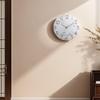 12 Inch Round Marble Pattern Wall Clock Silent Non-Ticking Clock For Living Room, Bedroom, Three-Dimensional Characters Silent Modern Wall-mounted Clock view 3