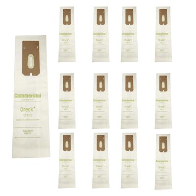 12-Pack Replacement Vacuum Cleaner Bags for Oreck XL/CC, Oreck Elevate Upright Vacuum Collection Durable Design VacBagsUSA.