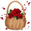 UKCOCO Rustic Wicker Wedding Flower Basket with Handle Handwoven Willow Storage Basket for Flower Elegant Petal Scattering and Wedding Favor Presentation for Home Use view 1