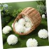 UKCOCO Rustic Wicker Wedding Flower Basket with Handle Handwoven Willow Storage Basket for Flower Elegant Petal Scattering and Wedding Favor Presentation for Home Use view 4
